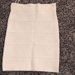 White BCBG skirt